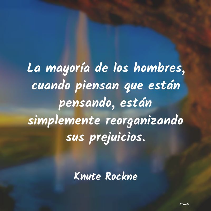 frases de Knute Rockne