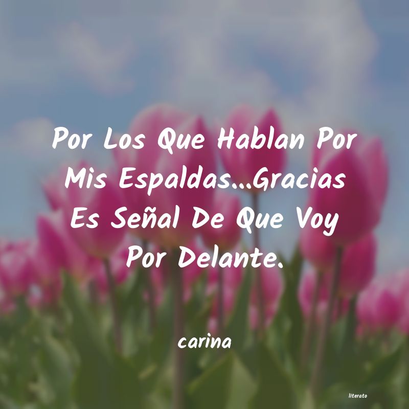 Frases de carina