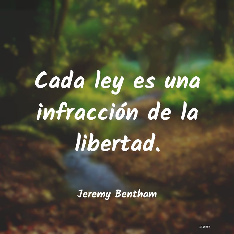 Frases de Jeremy Bentham