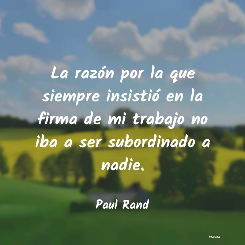 Frases de Paul Rand