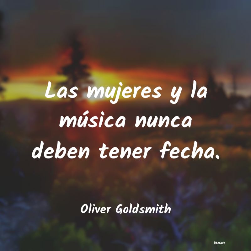 Frases de Oliver Goldsmith