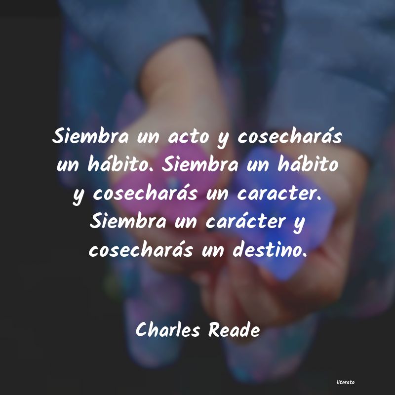 frases de Charles Reade