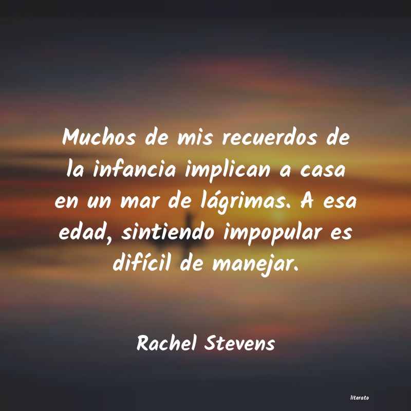 frases de Rachel Stevens