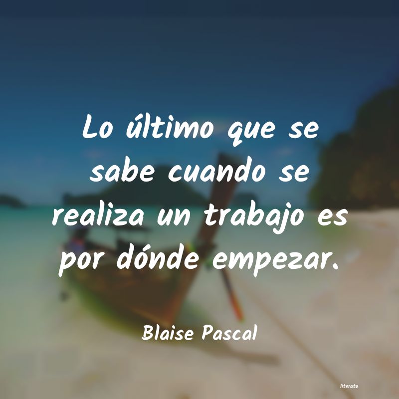 Frases de Blaise Pascal