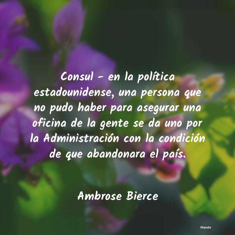 Frases de Ambrose Bierce