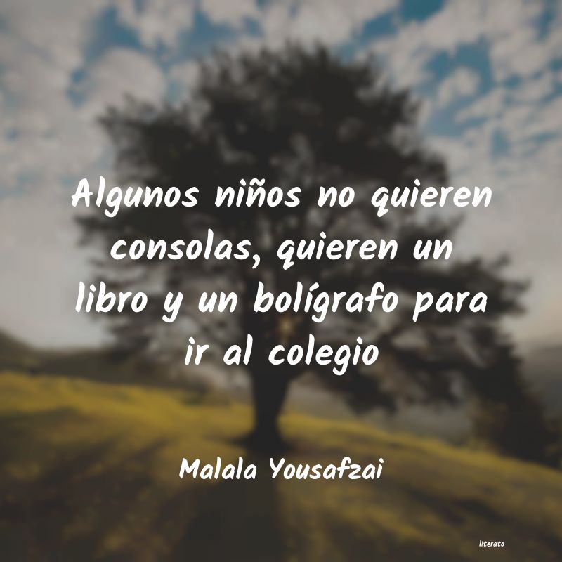 Frases de Malala Yousafzai