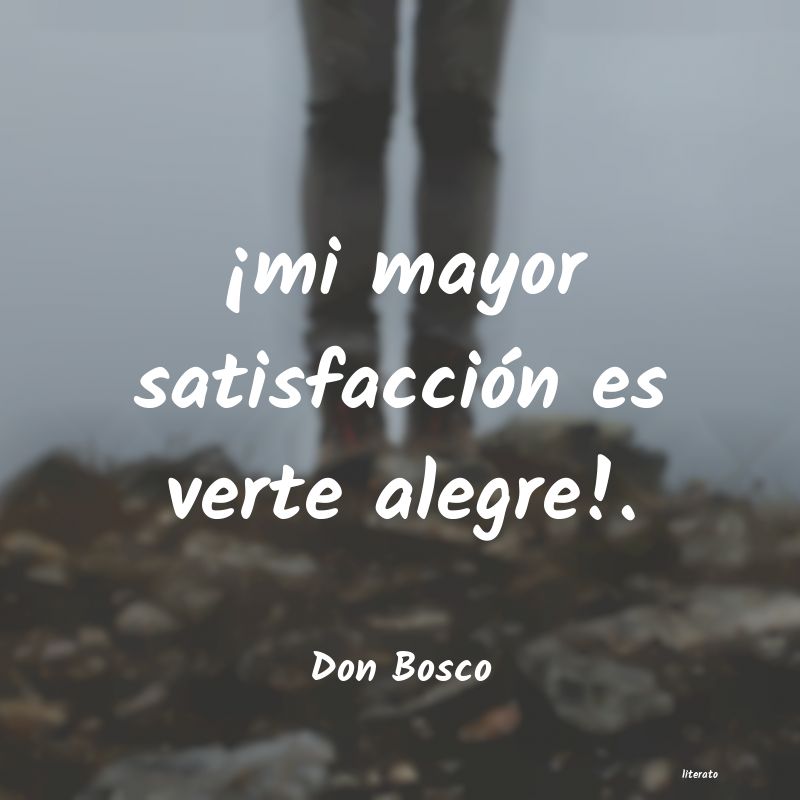 Frases de Don Bosco