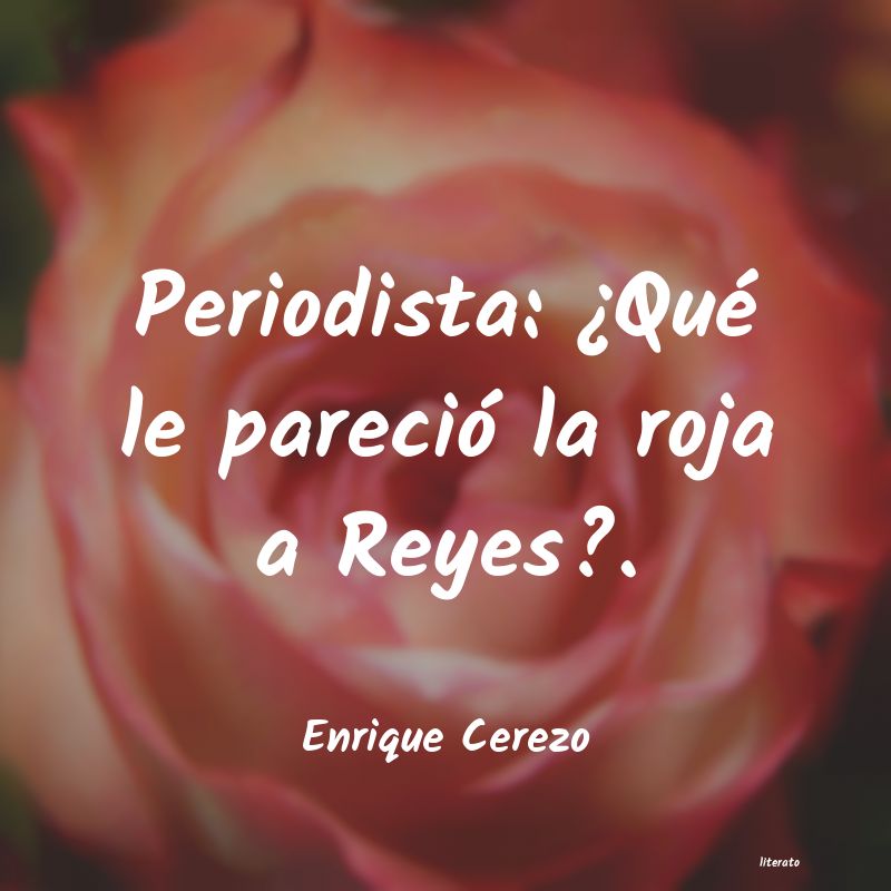 Frases de Enrique Cerezo