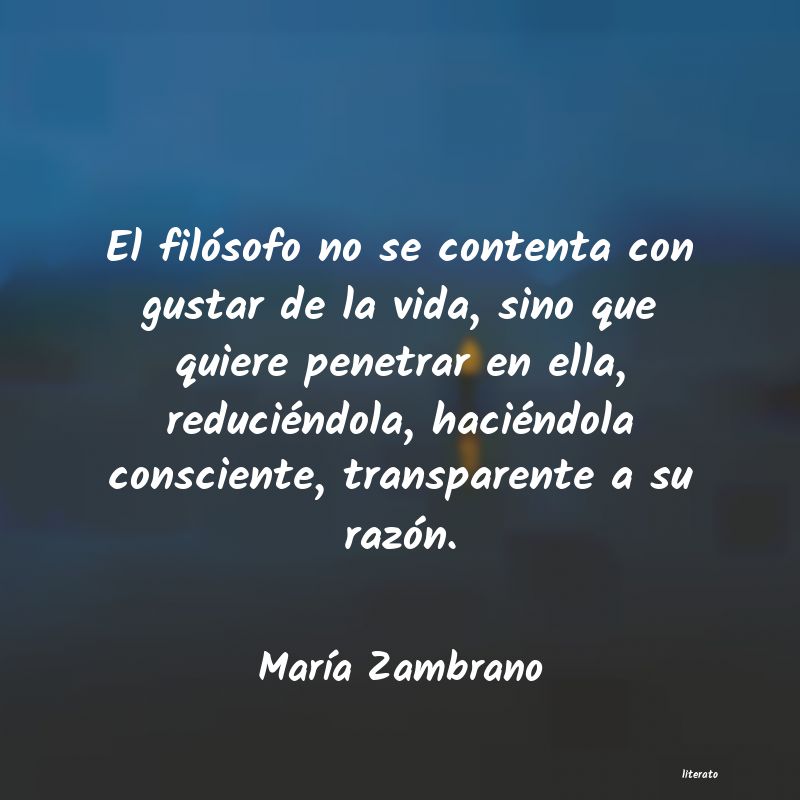 Frases de María Zambrano