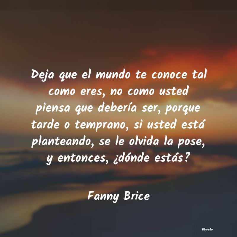 frases de Fanny Brice