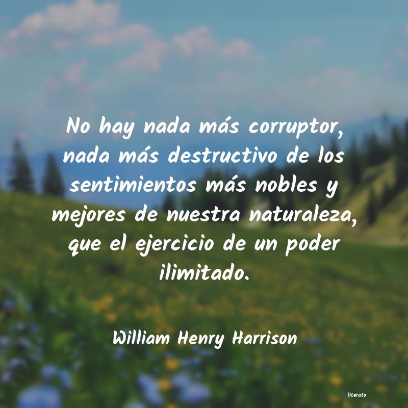 frases de William Henry Harrison