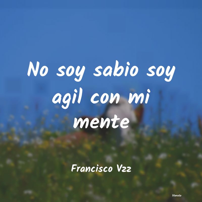 frases de Francisco Vzz