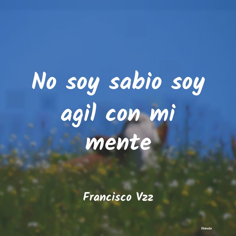 Frases de Francisco Vzz