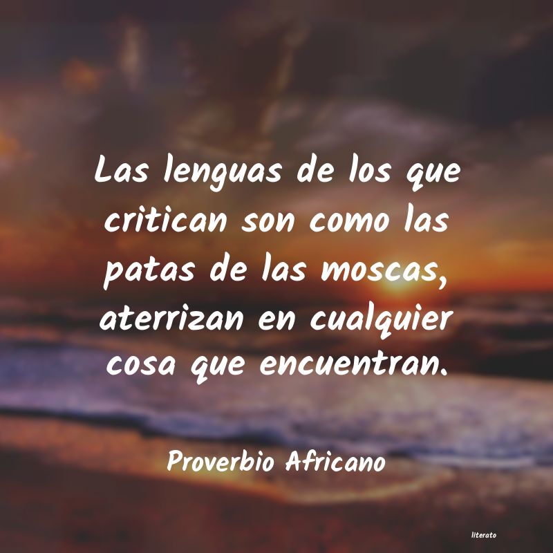 Frases de Proverbio Africano