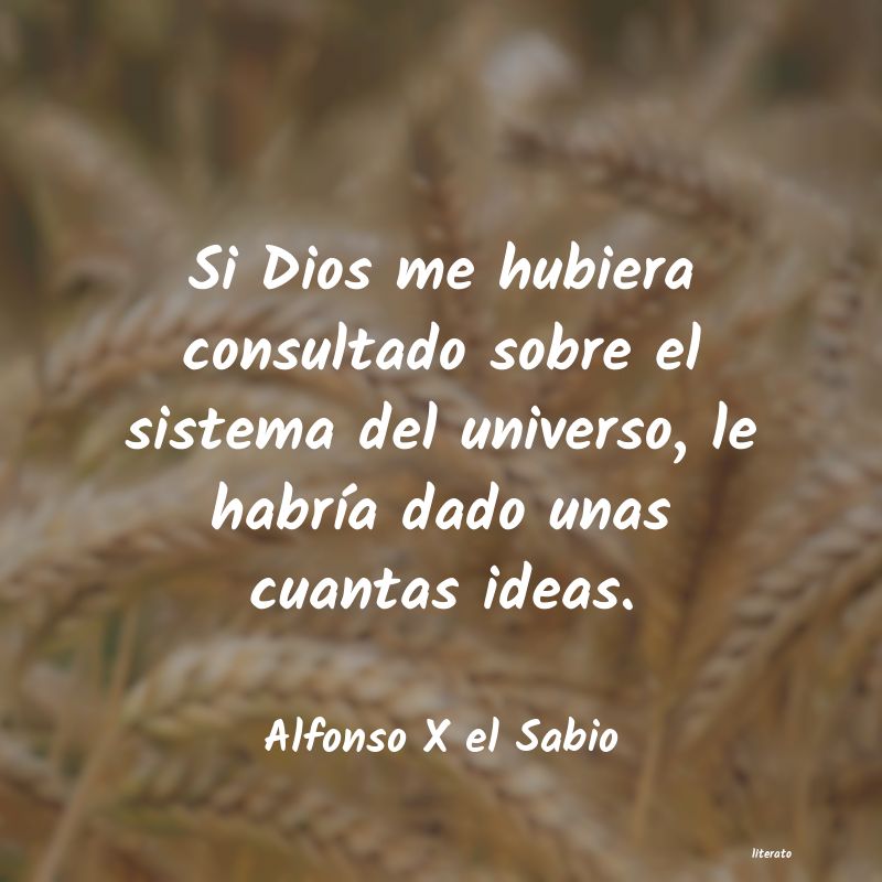 Frases de Alfonso X el Sabio