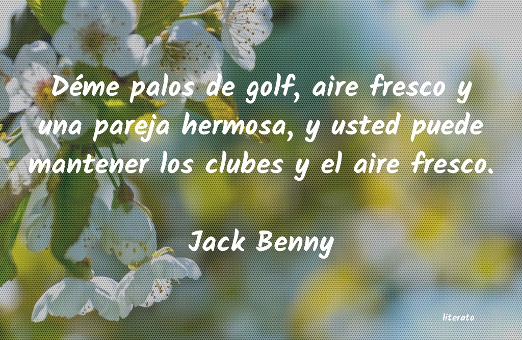frases de Jack Benny