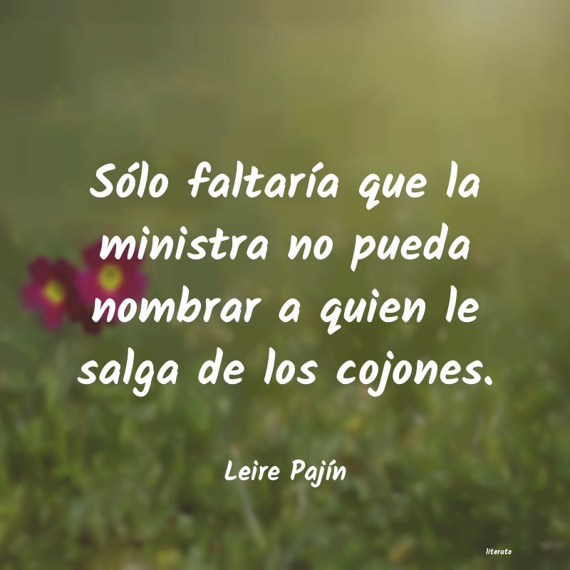 Frases de Leire Pajín