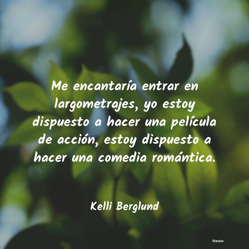 frases de Kelli Berglund