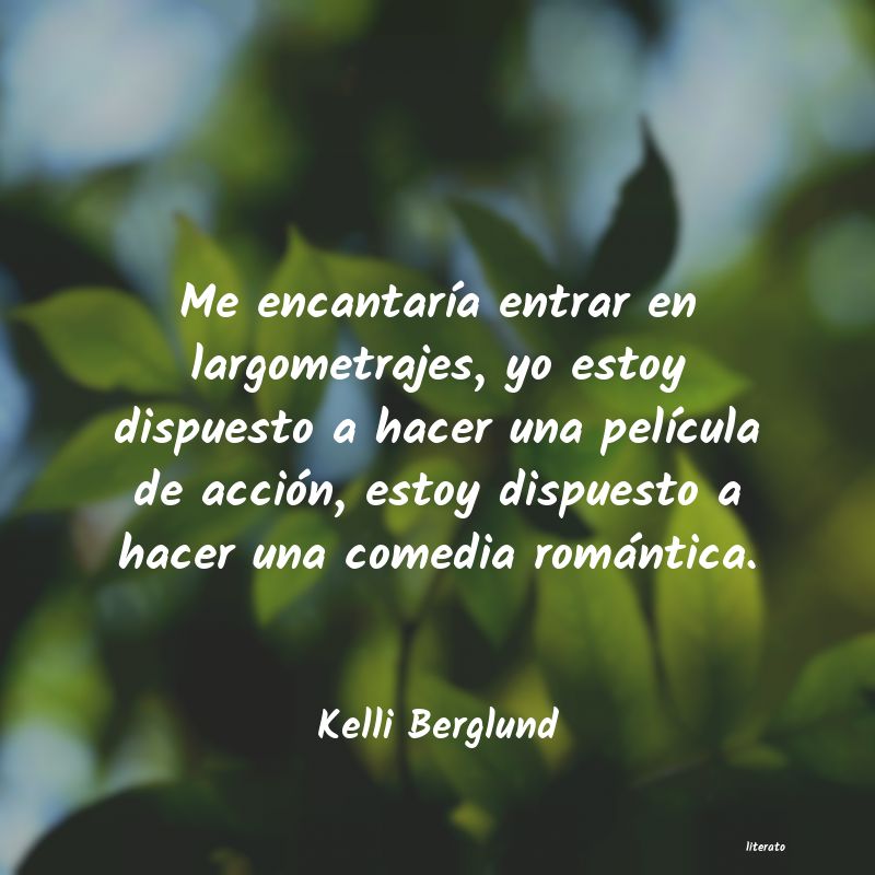 Frases de Kelli Berglund