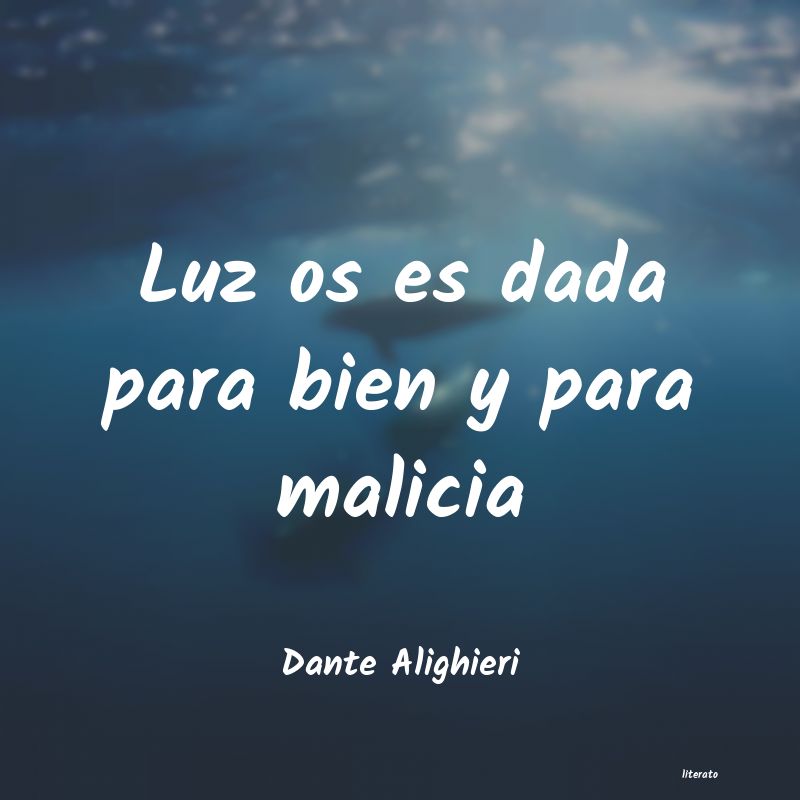 frases de Dante Alighieri