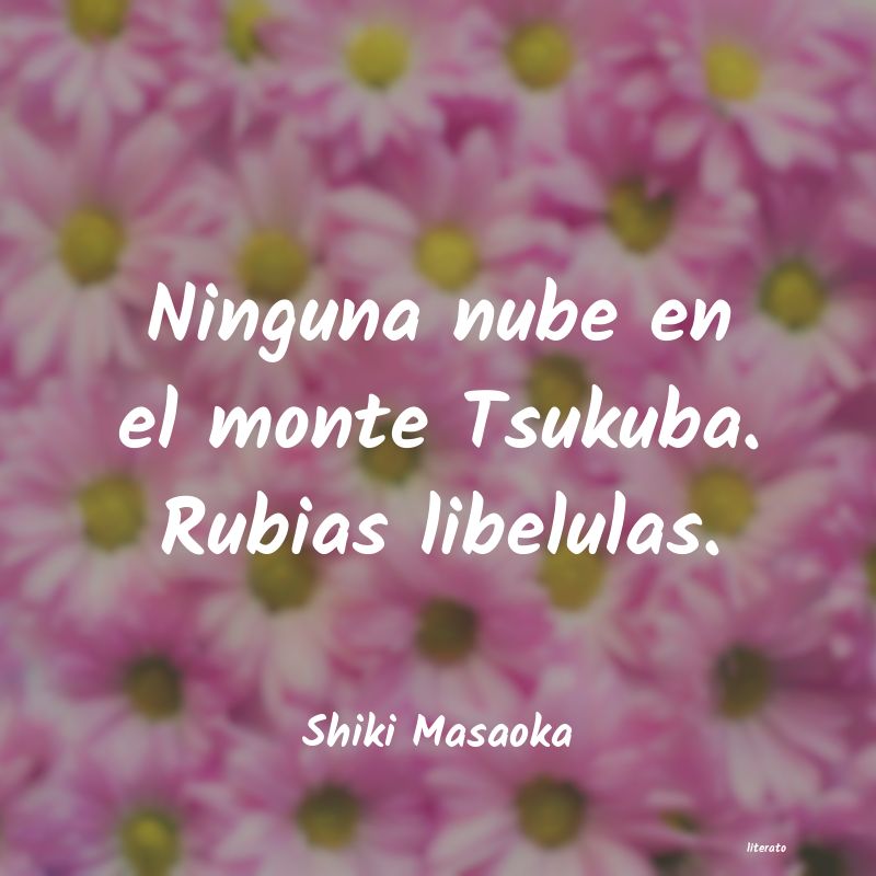 frases de Shiki Masaoka