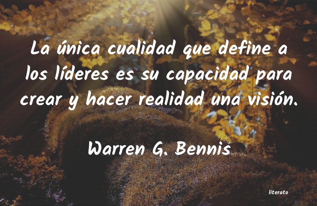 Frases de Warren G. Bennis