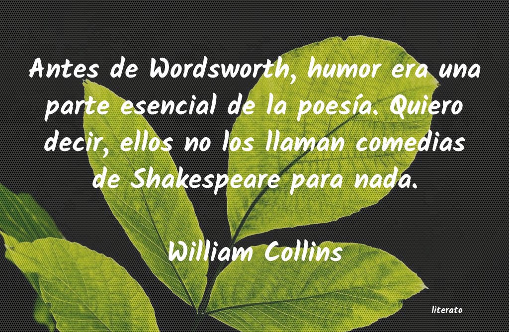 Frases de William Collins