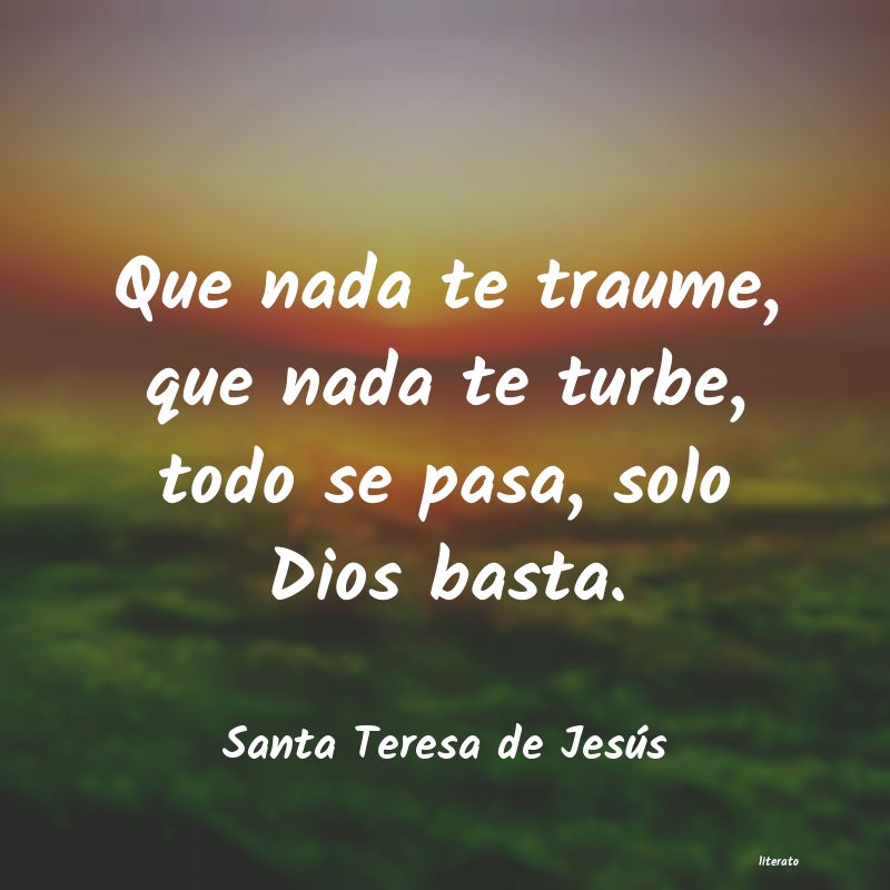 Frases de Santa Teresa de Jesús