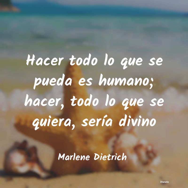 frases de Marlene Dietrich