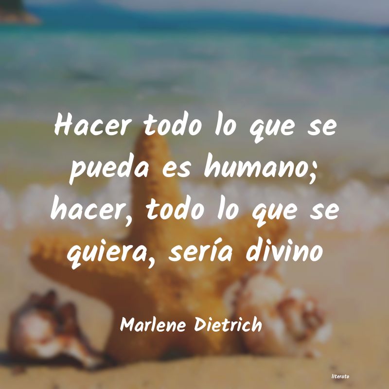 Frases de Marlene Dietrich