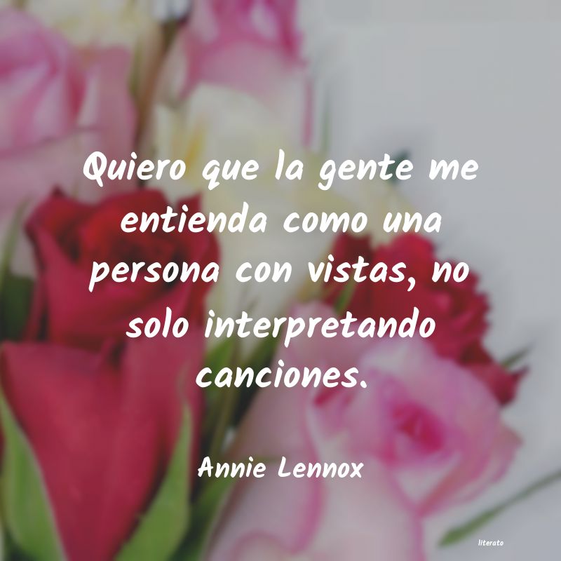 frases de Annie Lennox
