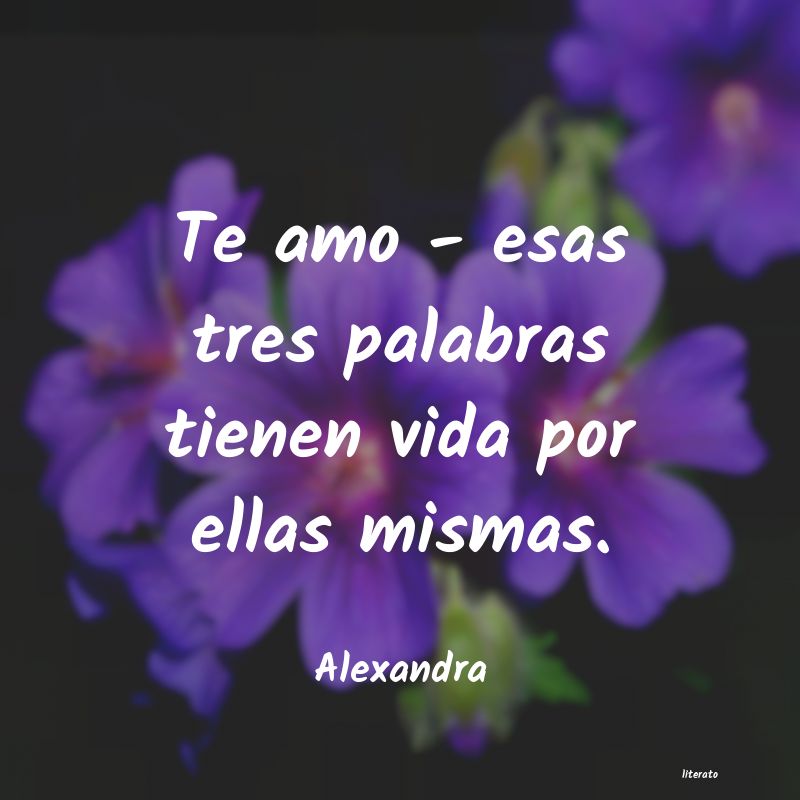 Frases de Alexandra