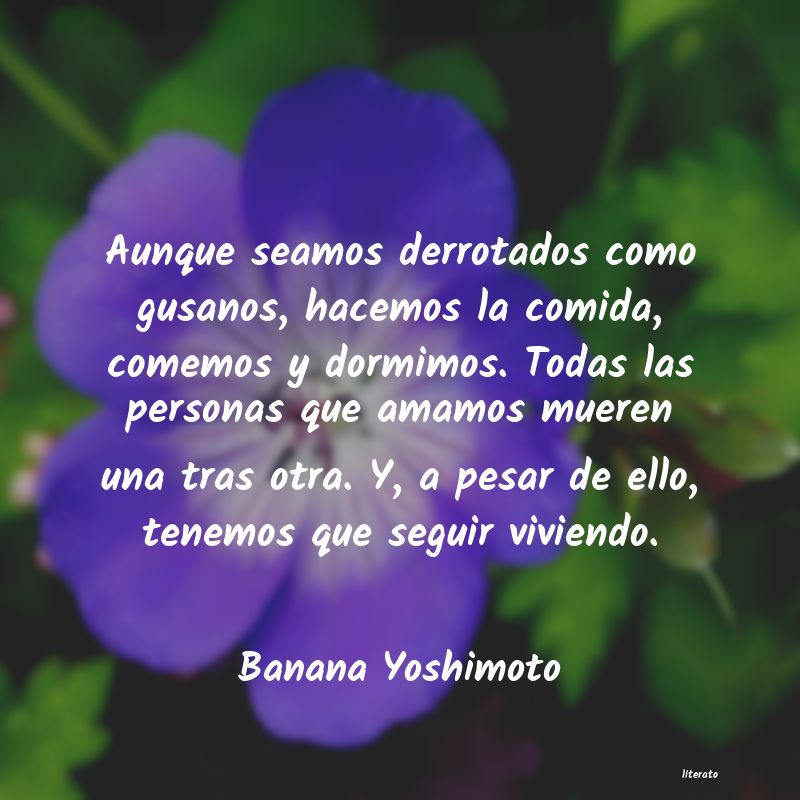 Frases de Banana Yoshimoto