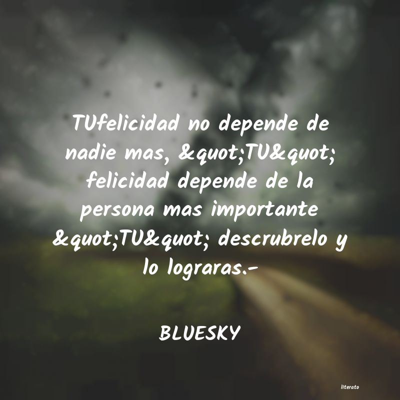 frases de BLUESKY
