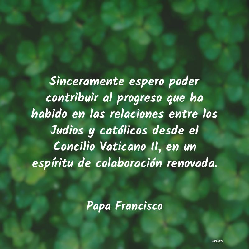 Frases de Papa Francisco