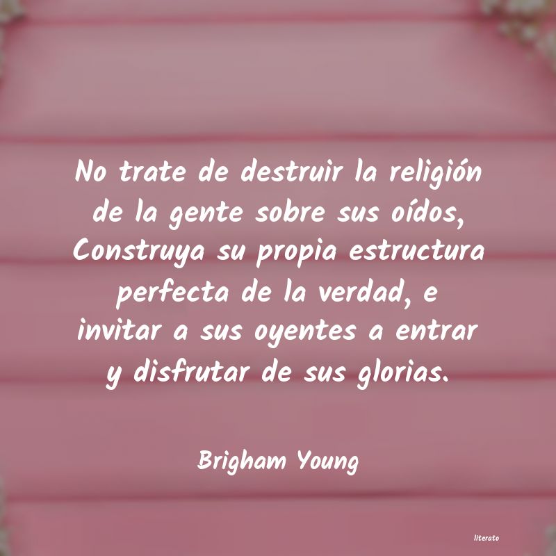 frases de Brigham Young