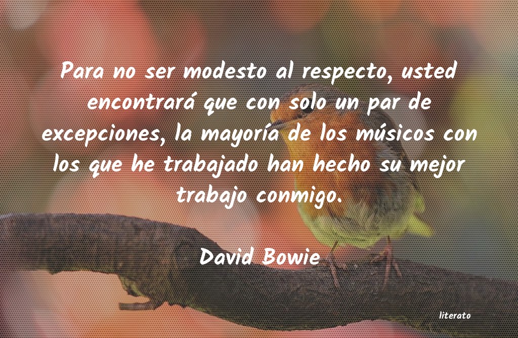 frases de David Bowie