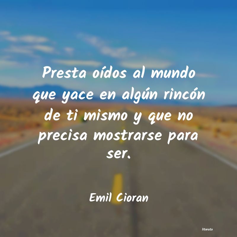 frases de Emil Cioran