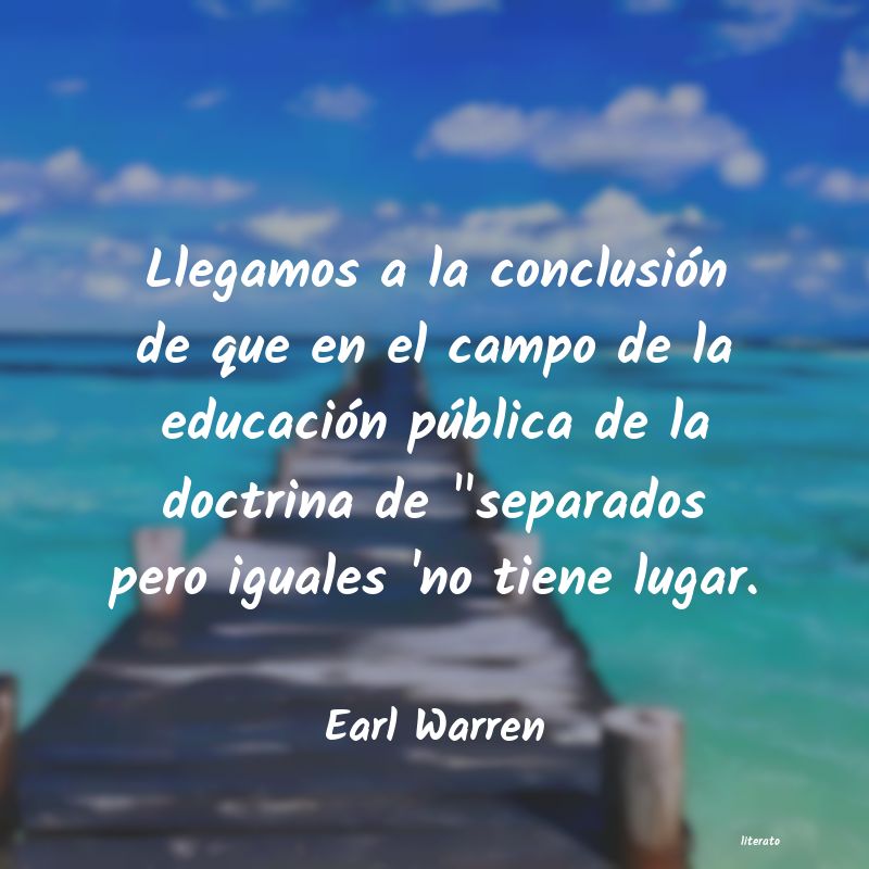 frases de Earl Warren