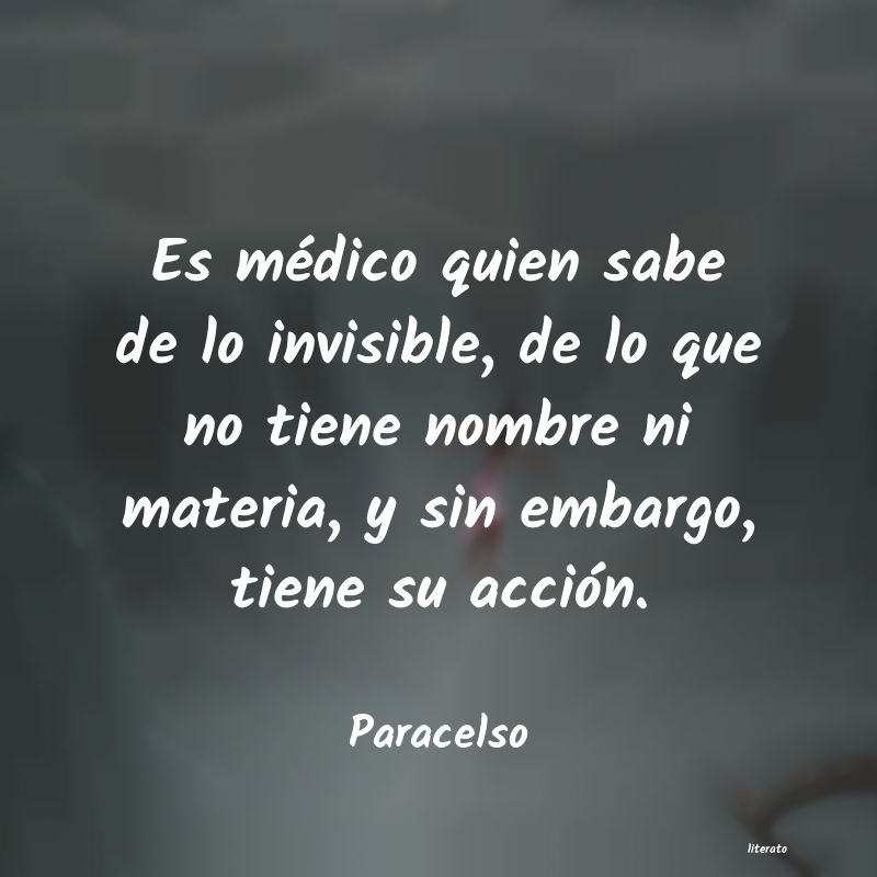 Frases de Paracelso