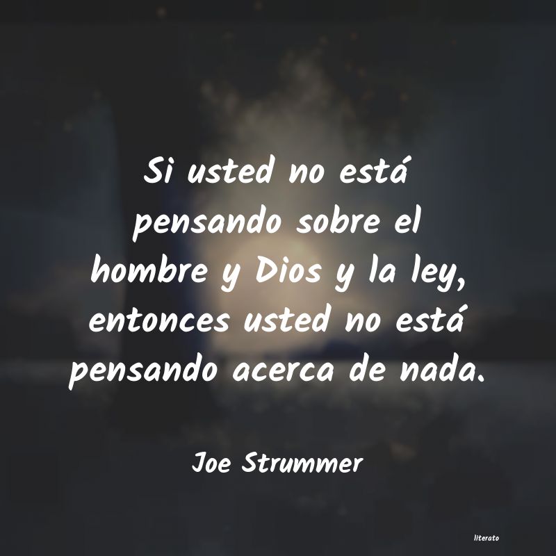 Frases de Joe Strummer