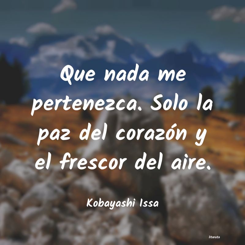 frases de Kobayashi Issa