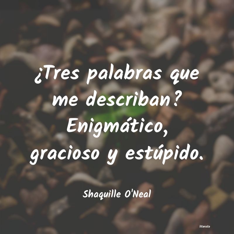 Frases de Shaquille O'Neal