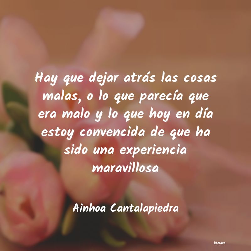 frases de Ainhoa Cantalapiedra