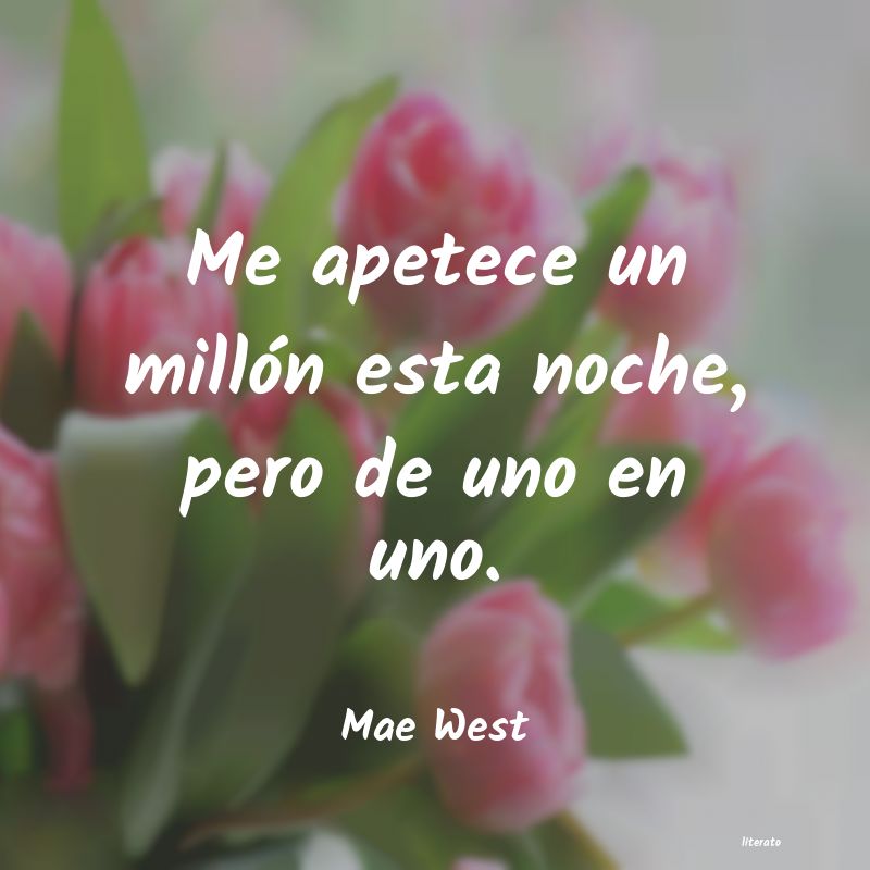 frases de Mae West
