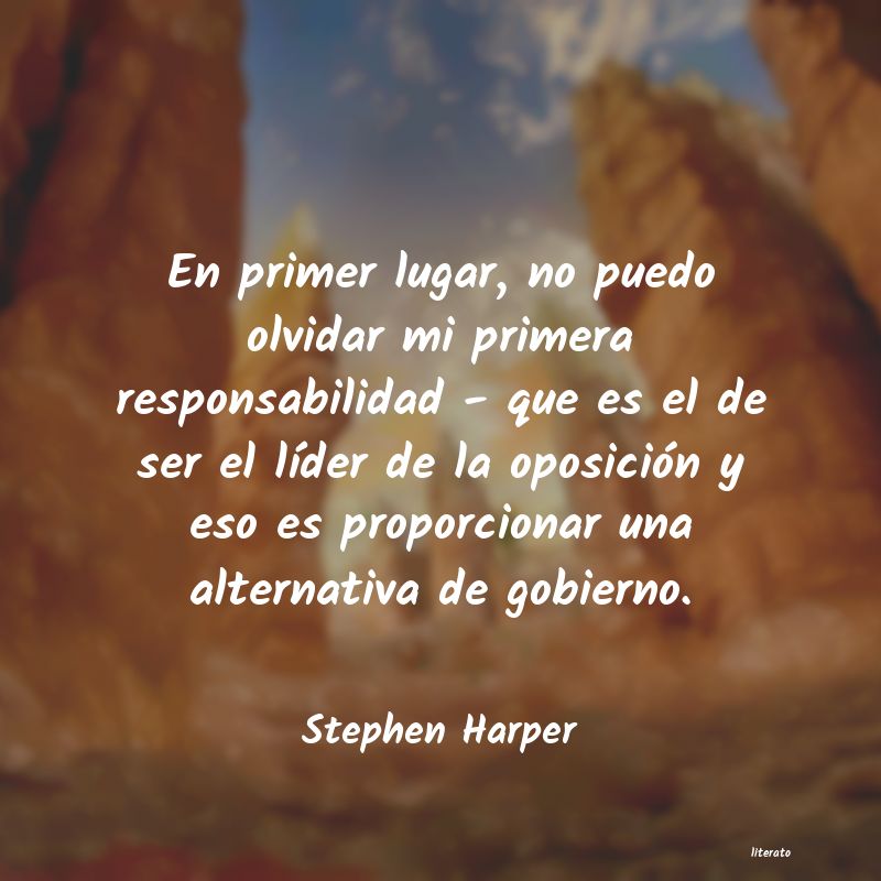 Frases de Stephen Harper