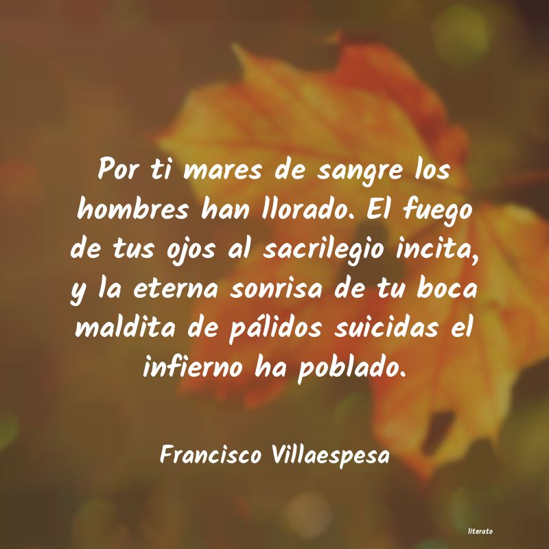 Frases de Francisco Villaespesa