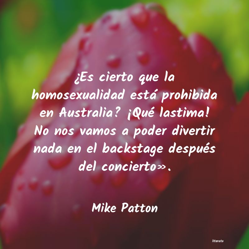 frases de Mike Patton