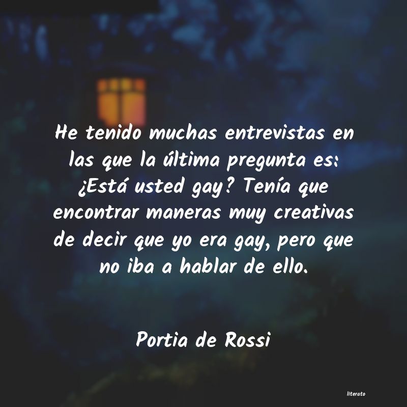 frases de Portia de Rossi