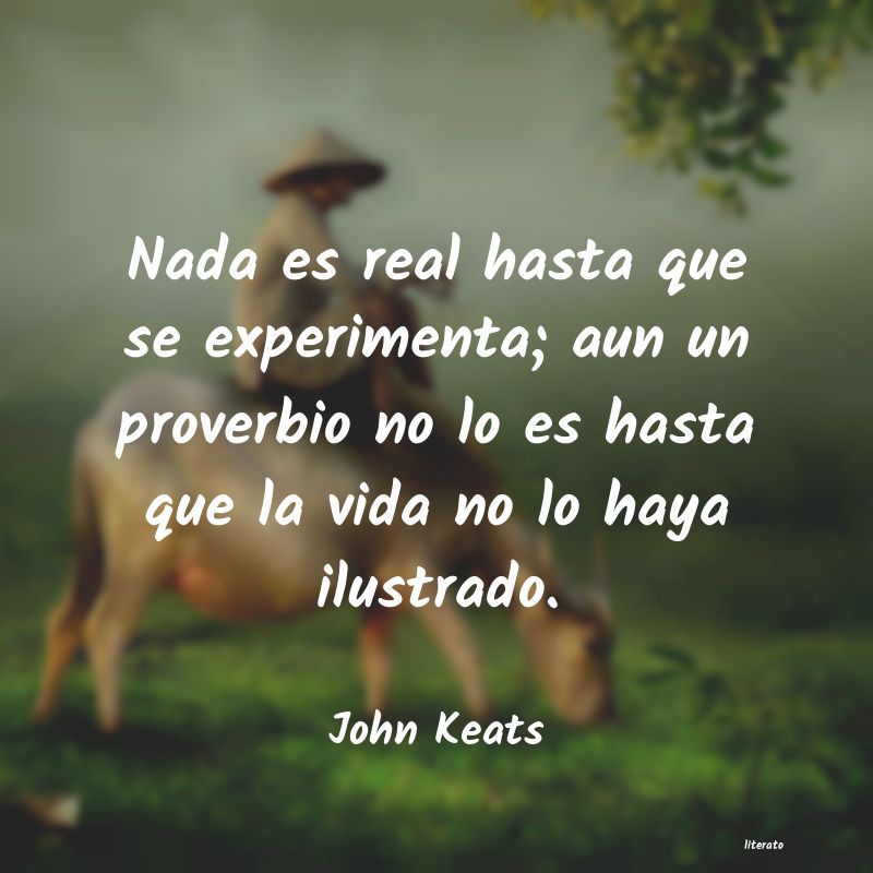 Frases de John Keats